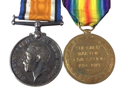 Lot 354 - WWI MEDAL DUO
