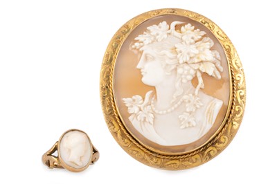 Lot 462 - VICTORIAN CAMEO BROOCH
