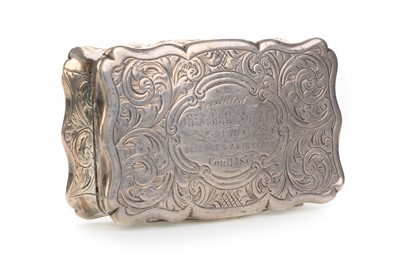 Lot 856 - VICTORIAN SILVER SNUFF BOX