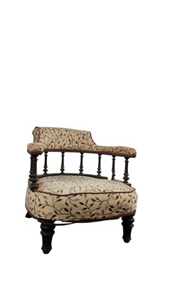 Lot 410 - VICTORIAN OAK CHAIR