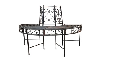 Lot 417 - CAST METAL GARDEN SEAT