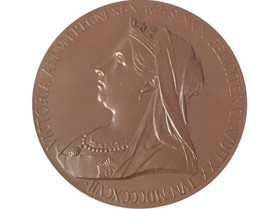 Lot 431 - BRONZE COMMEMORATIVE MEDALLION
