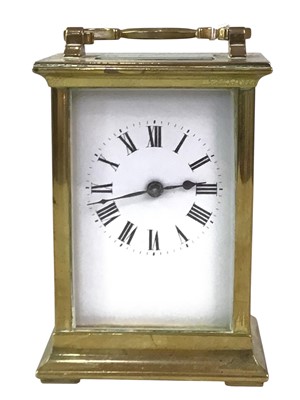 Lot 433 - BRASS CARRIAGE CLOCK