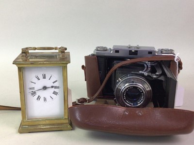 Lot 433 - BRASS CARRIAGE CLOCK