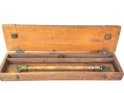 Lot 437 - BRASS ROLLING RULER