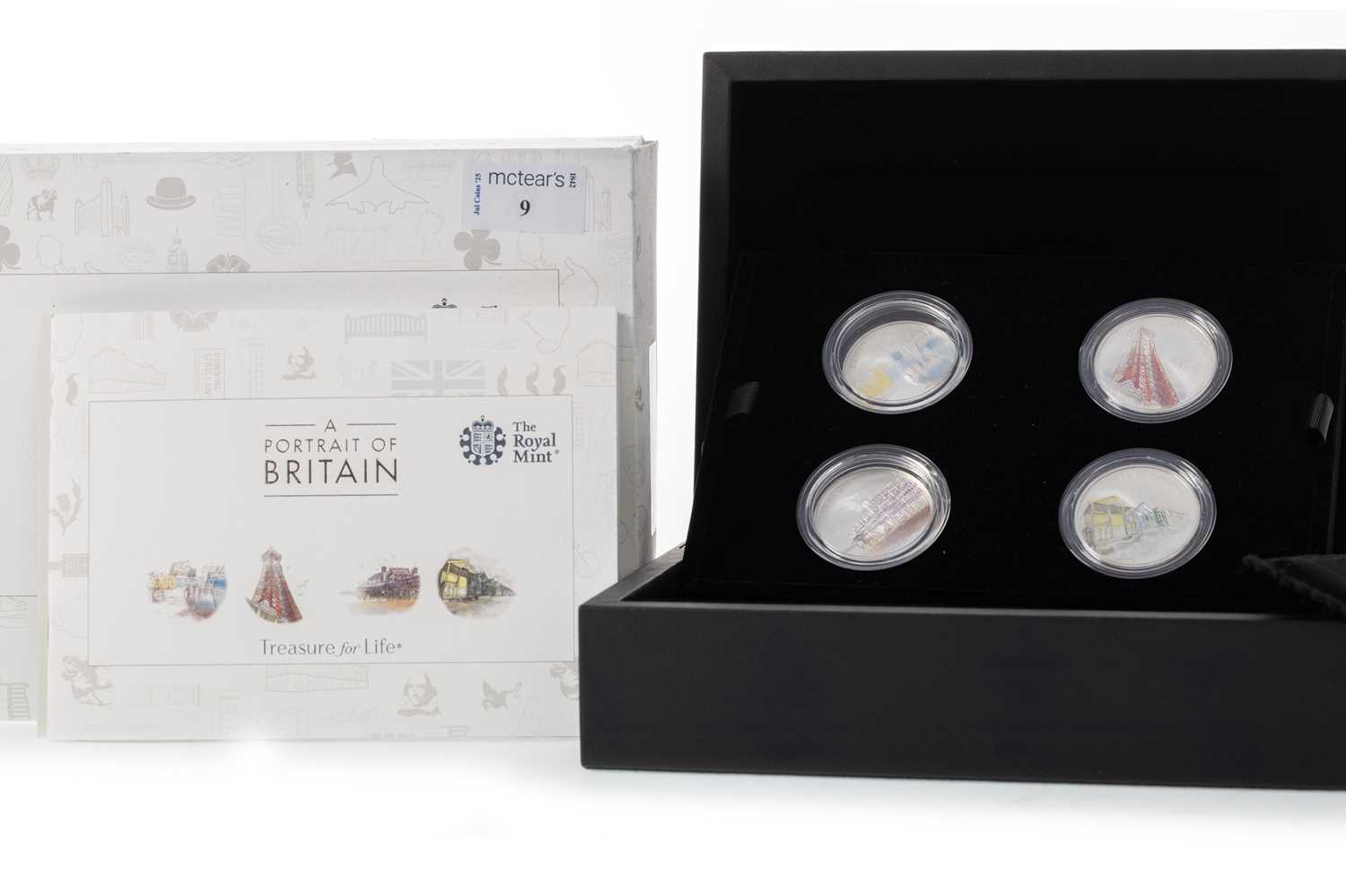 Lot 9 - THE ROYAL MINT, A PORTRAIT OF BRITAIN 2018 SILVE RPROOF FOUR COIN COLLECTION