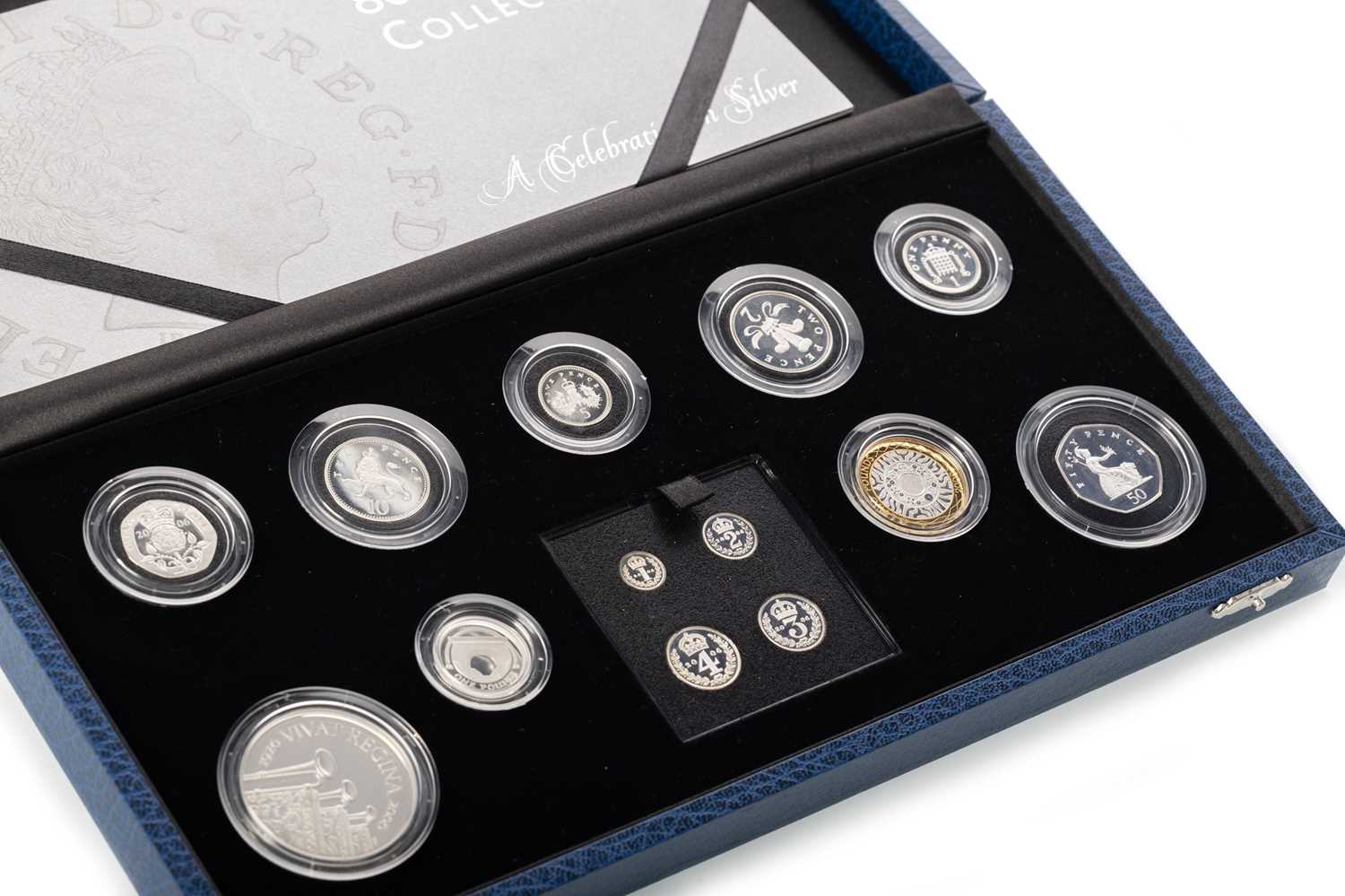 Lot 19 - ROYAL MINT, THE QUEENS 80TH BIRTHDAY COLLECTION IN SILVER COIN SET