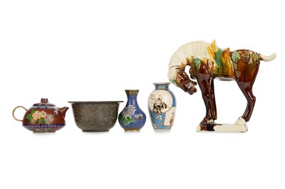 Lot 1202 - CHINESE TANG STYLE SANCAI ANIMAL FIGURE