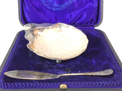 Lot 443 - TWO SETS OF SIX SILVER SPOONS