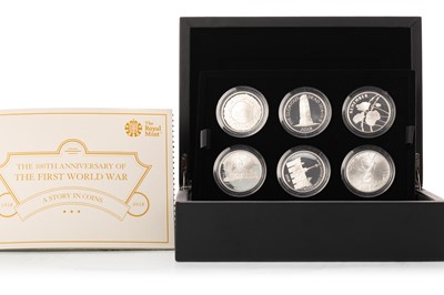 Lot 26 - THE ROYAL MINT, THE 100TH ANNIVERSARY OF THE FIRST WORLD WAR 2018 SILVER PROOF SIX-COIN SET