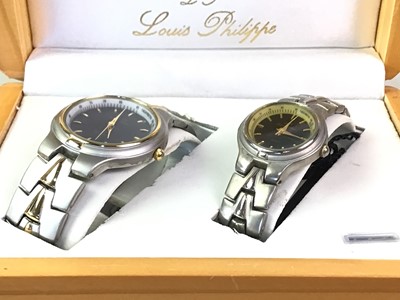 Lot 497 - PAIR OF LOUIS PHILIPPE WRIST WATCHES