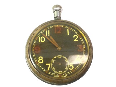 Lot 506 - WALTHAM MILITARY POCKET WATCH