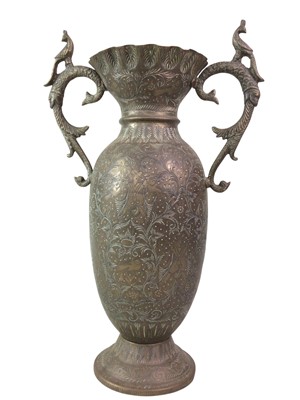 Lot 454 - GROUP OF ASIAN AND INDIAN STYLE BRASS ITEMS