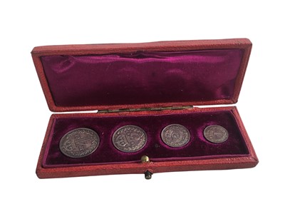 Lot 650 - EDWARD VII MAUNDY MONEY SET