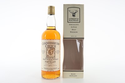 Lot PORT ELLEN 1971 GORDON & MACPHAIL CONNOISSEURS CHOICE 75CL