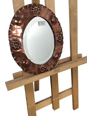Lot 618 - ARTS & CRAFTS STYLE MIRROR