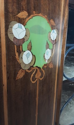 Lot 1365 - ARTS & CRAFTS MAHOGANY DISPLAY CABINET