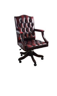 Lot 642 - CHESTERFIELD STYLE OFFICE CHAIR