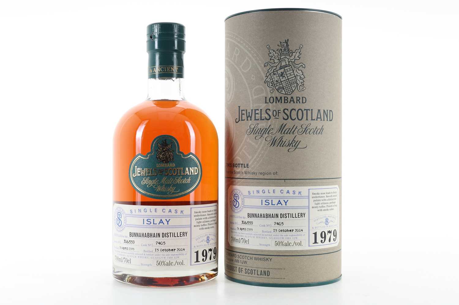 Lot 2 - **BUNNAHABHAIN 1979 25 YEAR OLD LOMBARD JEWELS OF SCOTLAND