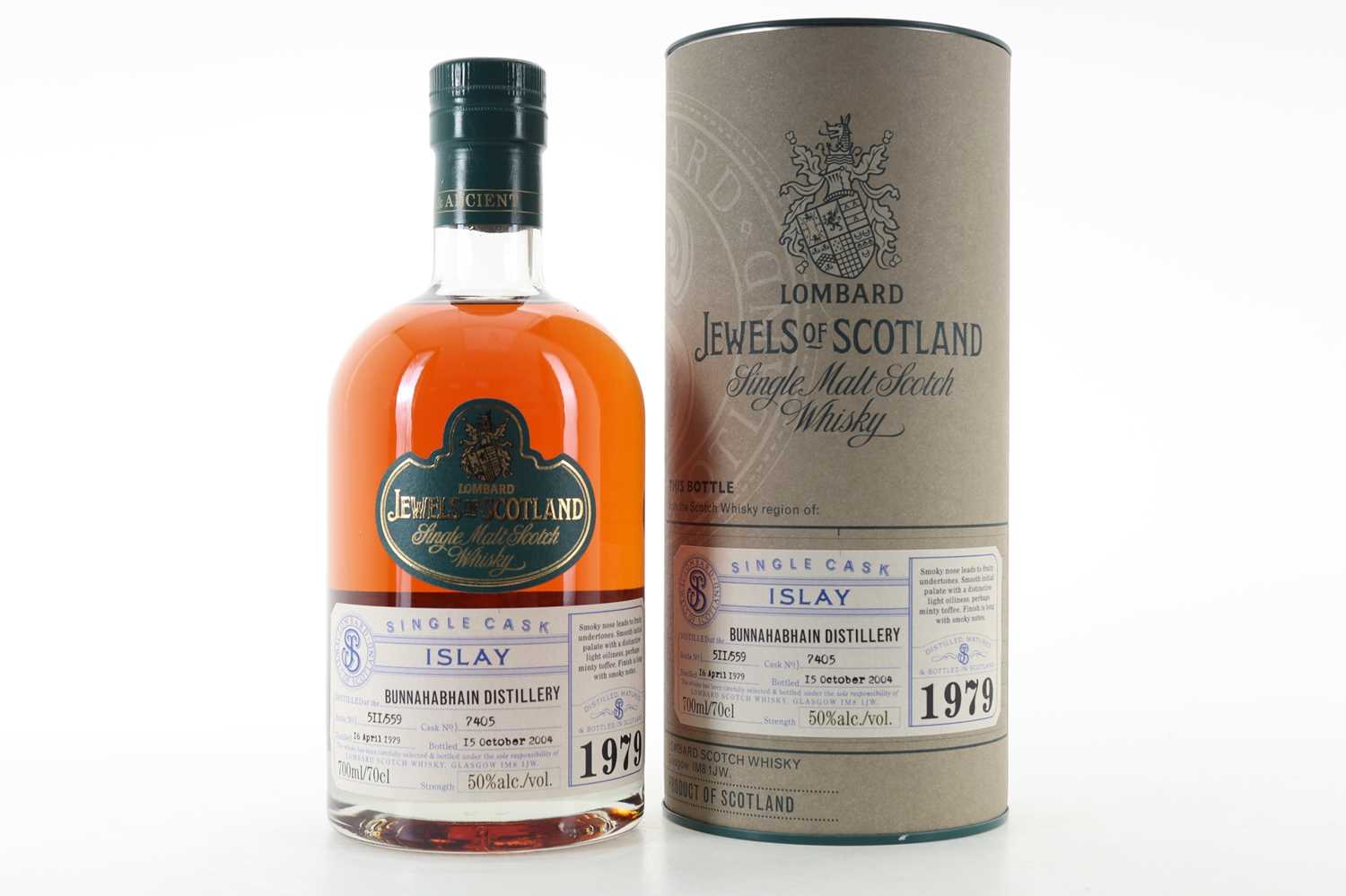 Lot 92 - **BUNNAHABHAIN 1979 25 YEAR OLD LOMBARD JEWELS OF SCOTLAND