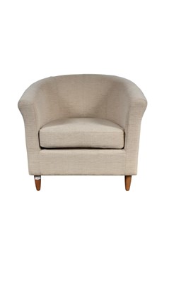 Lot 387 - PAIR OF MODERN TUB CHAIRS