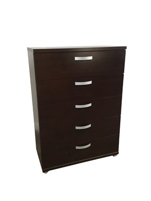 Lot 389 - PAIR OF CONTEMPORARY FIVE DRAWER CHESTS