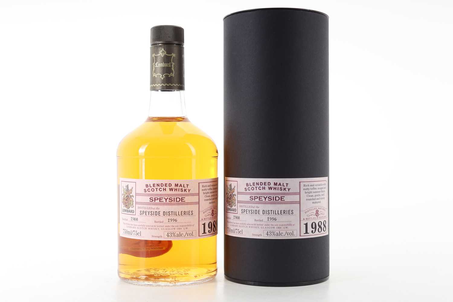 Lot 54 - **SPEYSIDE DISTILLERIES 1988 LOMBARD 75CL
