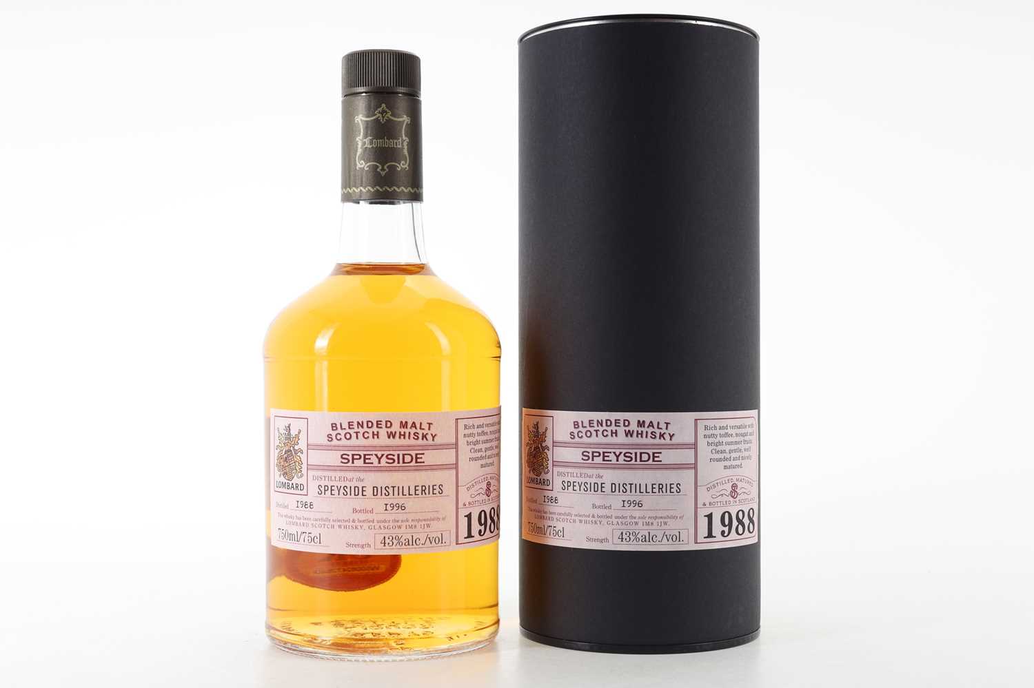 Lot 66 - **SPEYSIDE DISTILLERIES 1988 LOMBARD 75CL