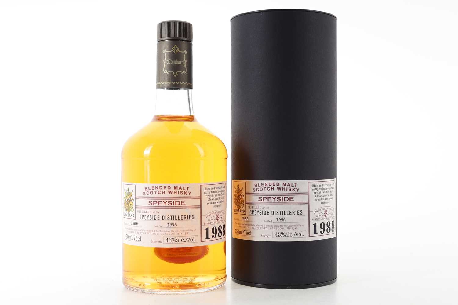 Lot 72 - **SPEYSIDE DISTILLERIES 1988 LOMBARD 75CL