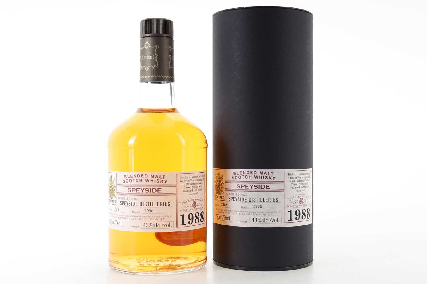 Lot 78 - **SPEYSIDE DISTILLERIES 1988 LOMBARD 75CL