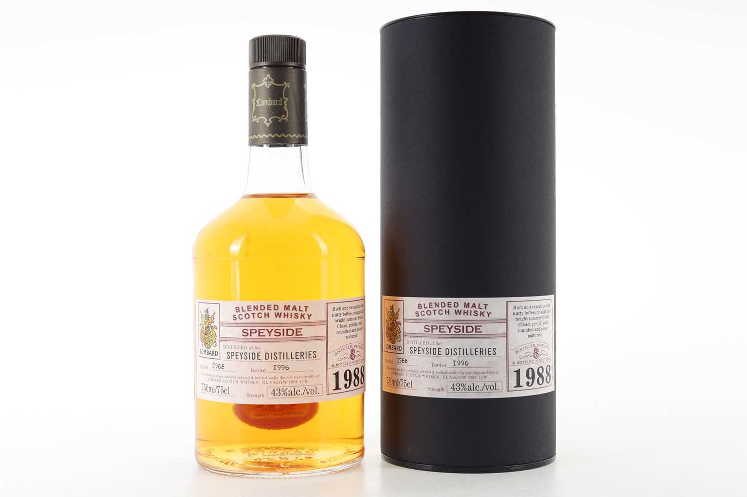 Lot 84 - **SPEYSIDE DISTILLERIES 1988 LOMBARD 75CL