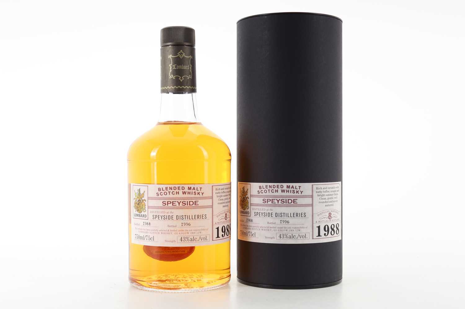 Lot 90 - **SPEYSIDE DISTILLERIES 1988 LOMBARD 75CL