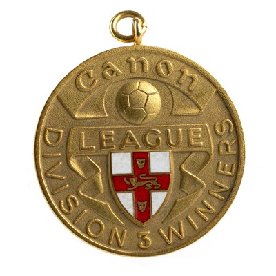 Lot 1772 - TONY CLEGG, BRADFORD CITY F.C. DIVISION THREE WINNERS GOLD MEDAL