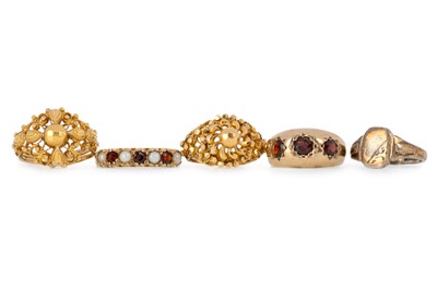 Lot 525 - GROUP OF DRESS RINGS