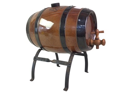 Lot 704 - DOULTON LAMBETH STONEWARE SPIRIT BARREL