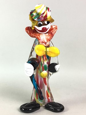 Lot 719 - THREE MURANO GLASS CLOWNS