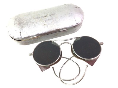 Lot 739 - PAIR OF PILOTS WWII SUN SPECTACLES