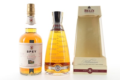 Lot 248 - SPEY 1986 15 YEAR OLD AND BELL'S 8 YEAR OLD MILLENNIUM