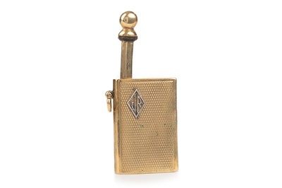 Lot 872 - GOLD STRIKER LIGHTER BY ASPREY OF LONDON