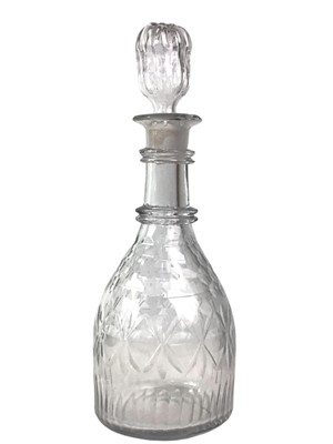 Lot 494 - GLASS DECANTER