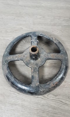 Lot 1774 - PAIR OF CAST IRON TURNSTYLE STANDS