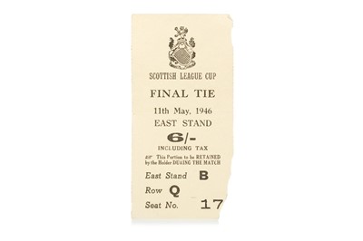 Lot 1775 - RANGERS F.C. V ABERDEEN F.C., SCOTTISH LEAGUE CUP FINAL TIE TICKET