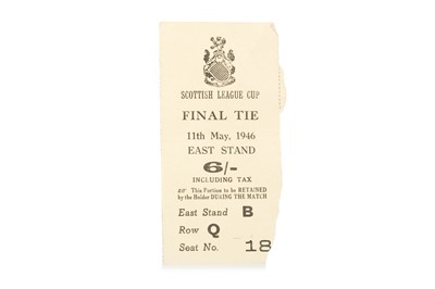 Lot 1776 - RANGERS F.C. V ABERDEEN F.C., SCOTTISH LEAGUE CUP FINAL TIE TICKET