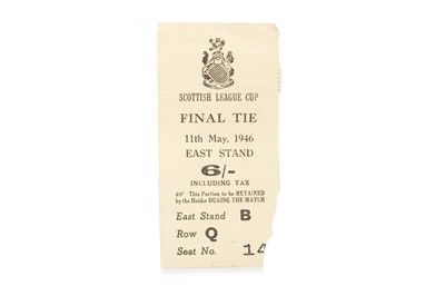 Lot 1777 - RANGERS F.C. V ABERDEEN F.C., SCOTTISH LEAGUE CUP FINAL TIE TICKET