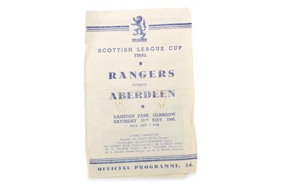 Lot 1779 - RANGERS F.C. V ABERDEEN F.C., SCOTTISH LEAGUE CUP FINAL FOOTBALL PROGRAMME