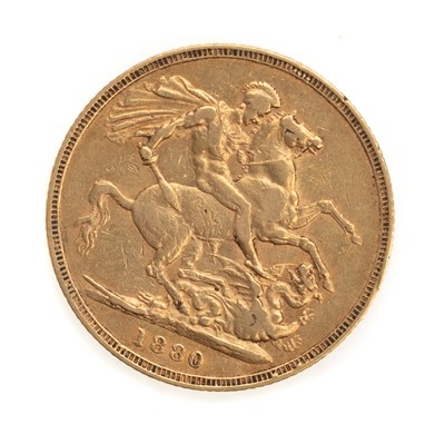 Lot 30 - VICTORIA YOUNG HEAD GOLD SOVEREIGN