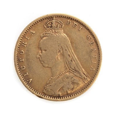 Lot 33 - VICTORIA SHIELD BACK GOLD HALF SOVEREIGN