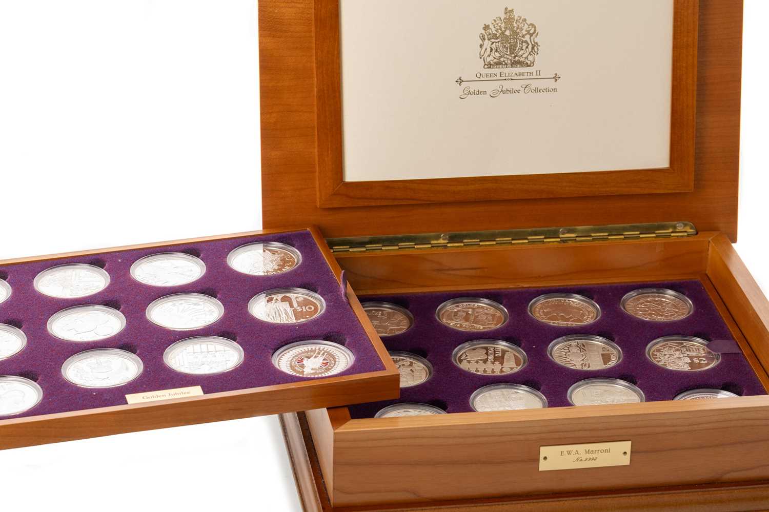 Lot 40 - ELIZABETH II ROYAL MINT GOLDEN JUBILEE TWENTY FOUR SILVER PROOF COIN COLLECTION