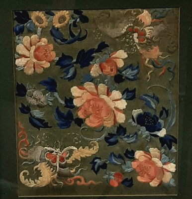 Lot 39 - TWO CHINESE EMBROIDERED PANELS