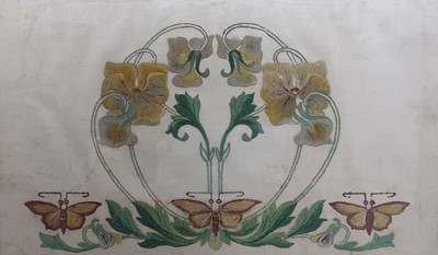 Lot 40 - GLASGOW SCHOOL SILK PANEL